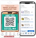 Letstrack Call & Locate Inventory Smart QR Code Labels | Color Coded Scannable Stickers for Storage Bins, Moving Containers & Organization | Pack and Track Inventory on iOS & Android App- Pack of 24 gallery image