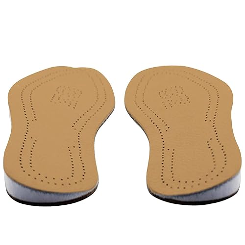 Supination Insoles,O/XO Leg Orthopedic Corrective Brown Insoles,for Foot Alignment,Metatarsalgia,Bow Legs,Posture