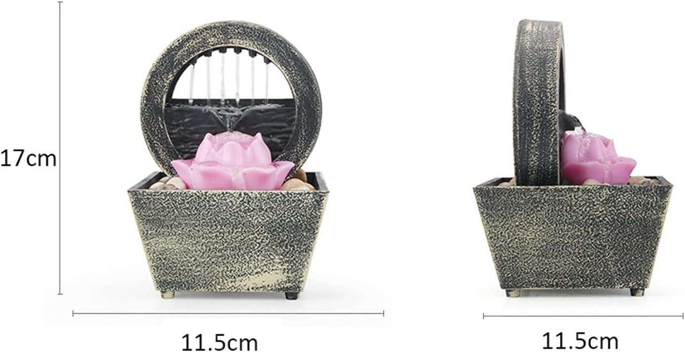 Fountain Tabletop Indoor Tabletop Fountains Clubhouse Home Restaurant Desk Office Creative Desktop Fountain Flowing Water Landscaping Ornaments Decoration Meditation Fountain