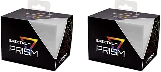 BCW Spectrum Pale Moon White Prism Deck Case - 2 ct