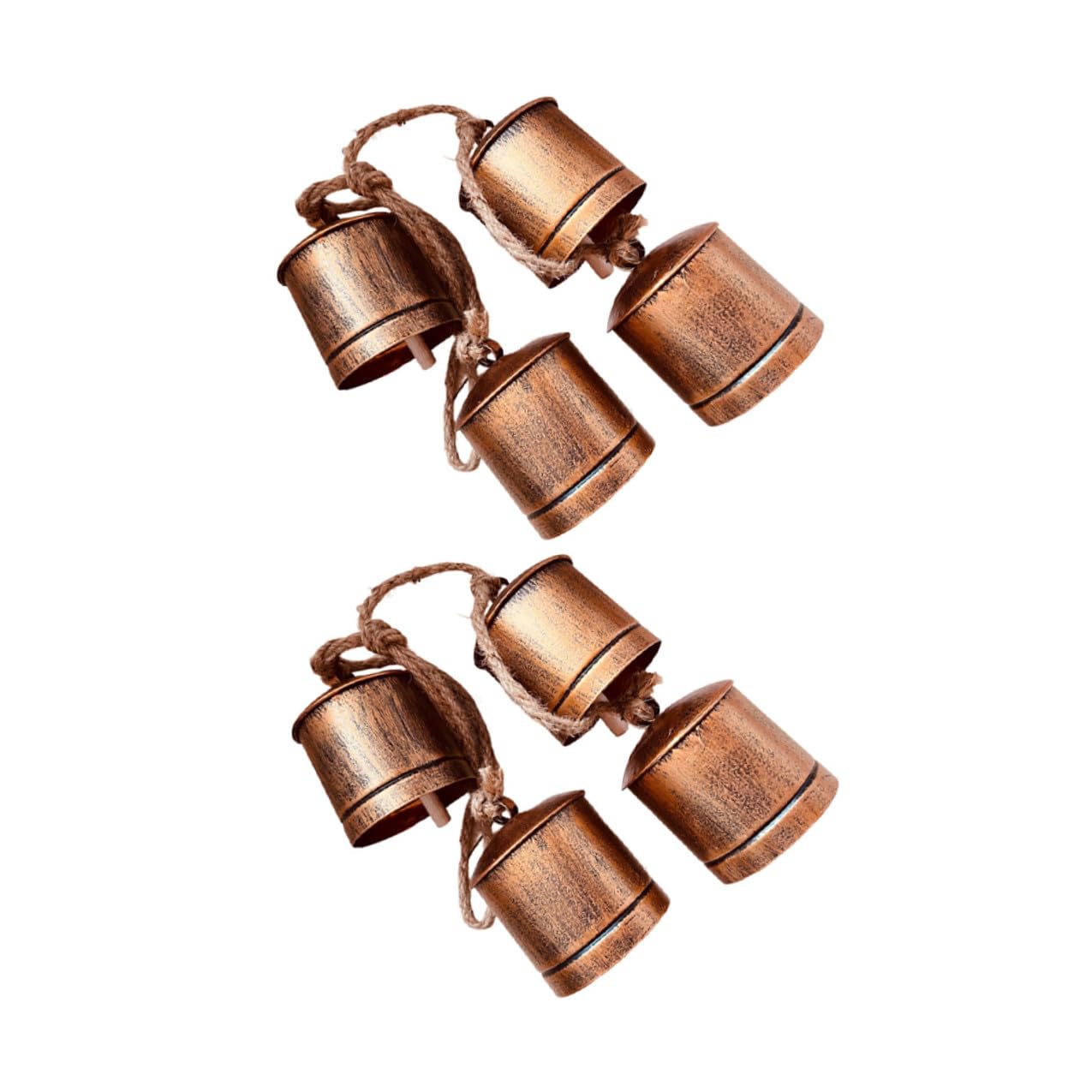 Cloches rustiques en cuivre lot de 2 pour remplacer une sonnette extérieure