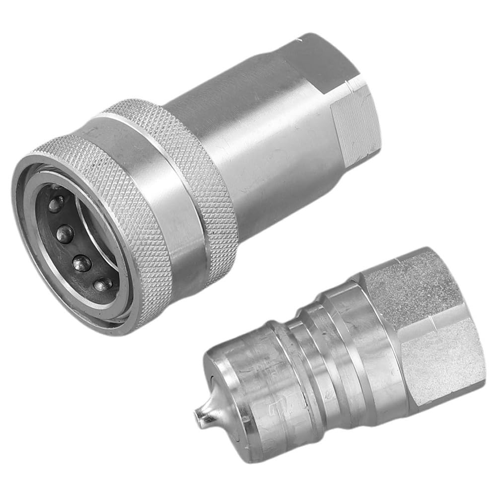 Conector rápido hidráulico de alta presión NPT1/2, serie ISO7241-A, acero al carbono, para maquinaria agrícola y equipos industriales