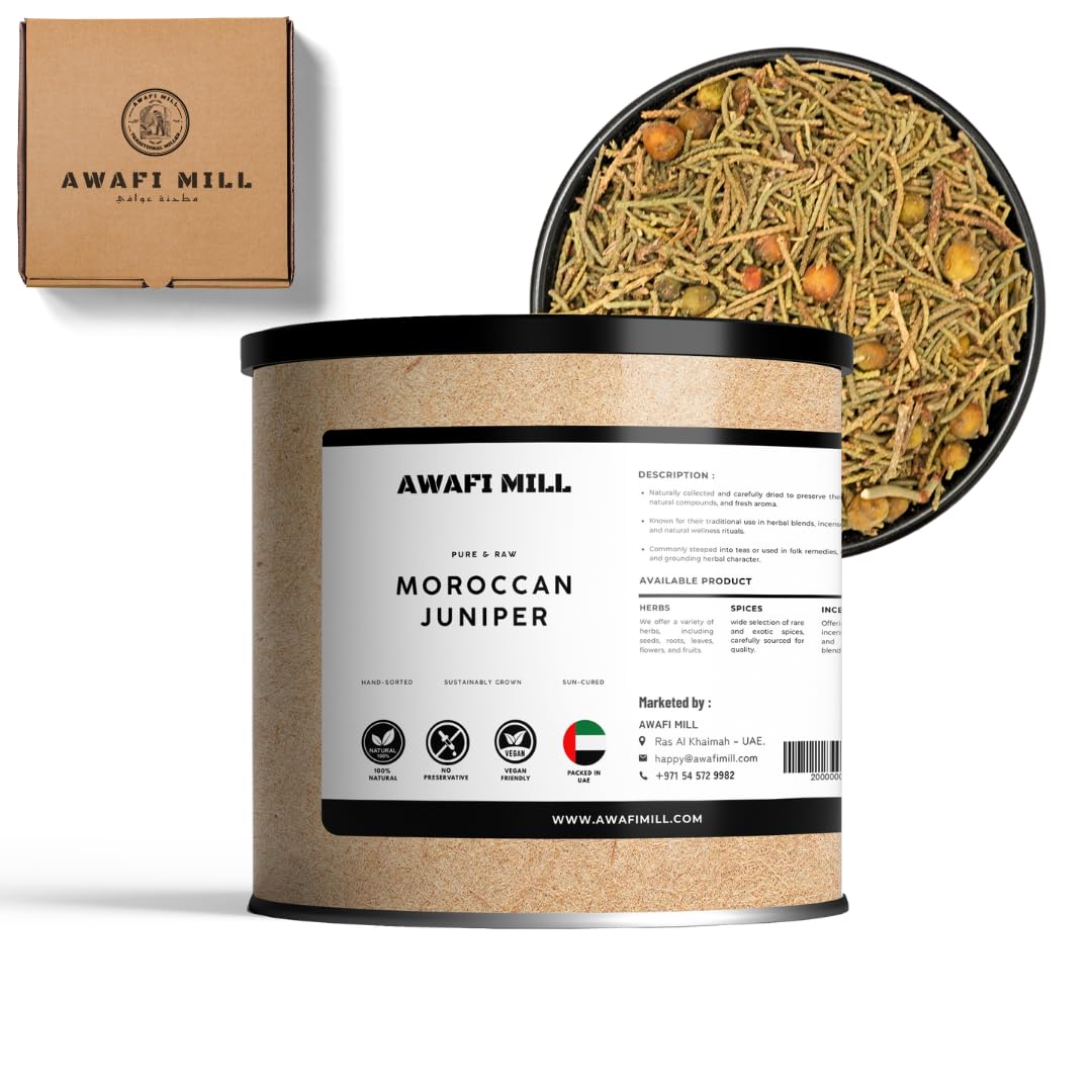 Juniper Leaves - Moroccan/Maghribi Harvested - Premium Quality - Aromatic and Flavorful - Culinary and Wellness Essential - 100 g | 3.5 Oz