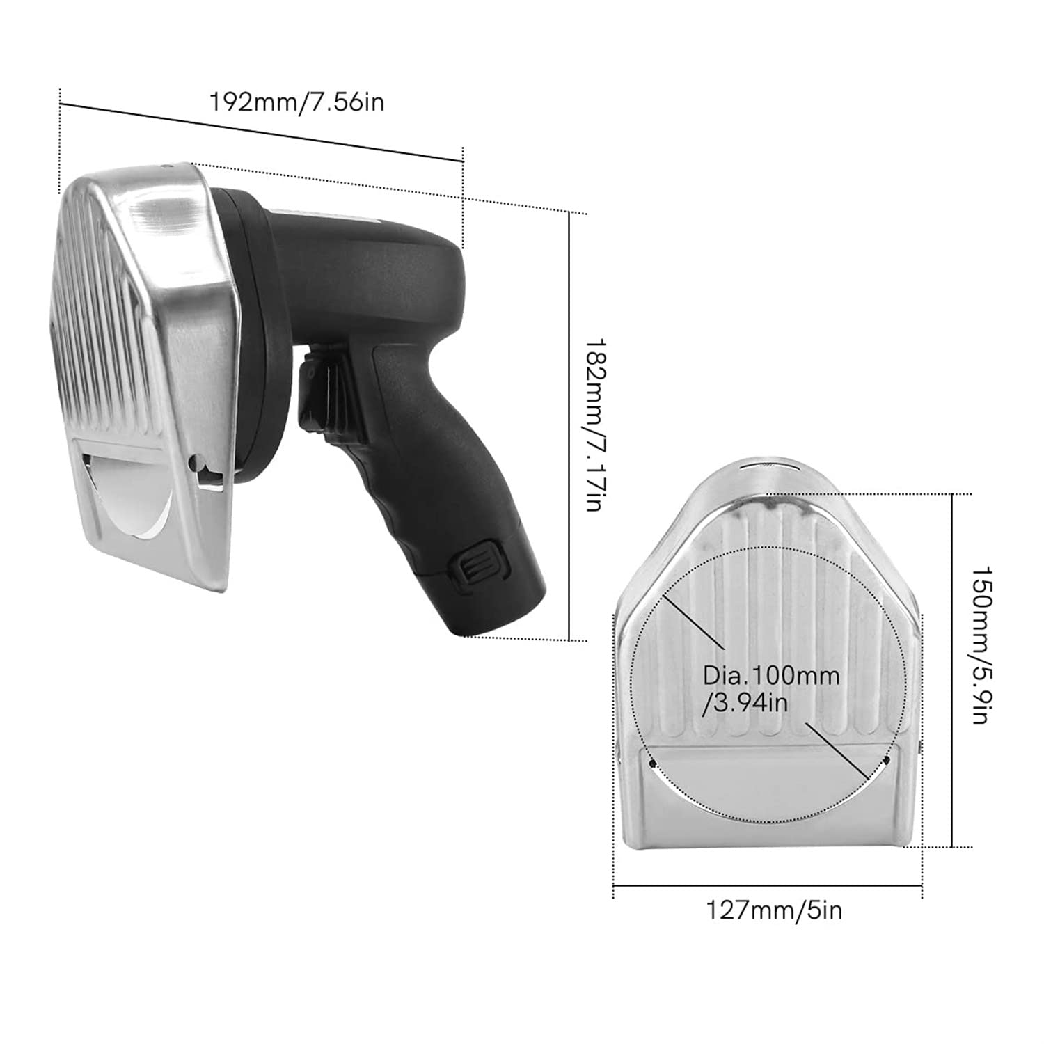 Affettatrice elettrica per carne, spessore regolabile, senza fili, in acciaio inox di grado commerciale, 80 W, 2 lame, senza fili, ideale per kebab doner e altre carni