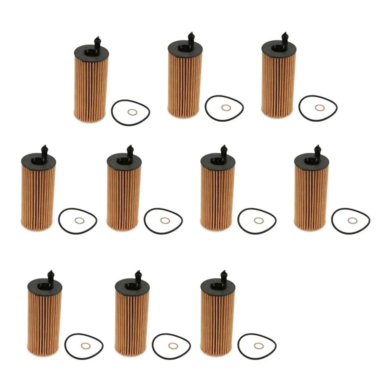filtro de aceite 10 Uds elemento de filtro aceite motor coche 11428575211 para BMW F20 F30 F32 F36 F15 G01 G30 G31 F10 F11 Reemplazar