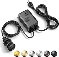 Vista 9 de Kit de Interruptor de Aire para Triturador de Basura, Salida Doble Profesional, Cubierta de Latón Macizo en Oro Cepillado, Botón Superior