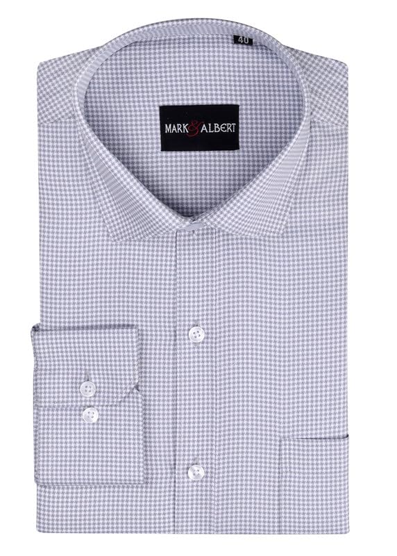 Image of Mark & Albert Men's Digital Print Full Sleeves Regular Fit Shirt