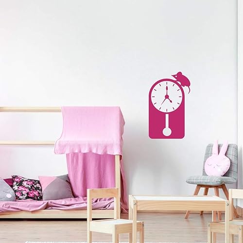 Miniatura 8 de Nursery Rhyme Decoration  Hickory Dickory Dock Mouse Clock Vinyl Wall Decal for Children's Playroom, Baby Nursery, Library, Preschool, Daycare,