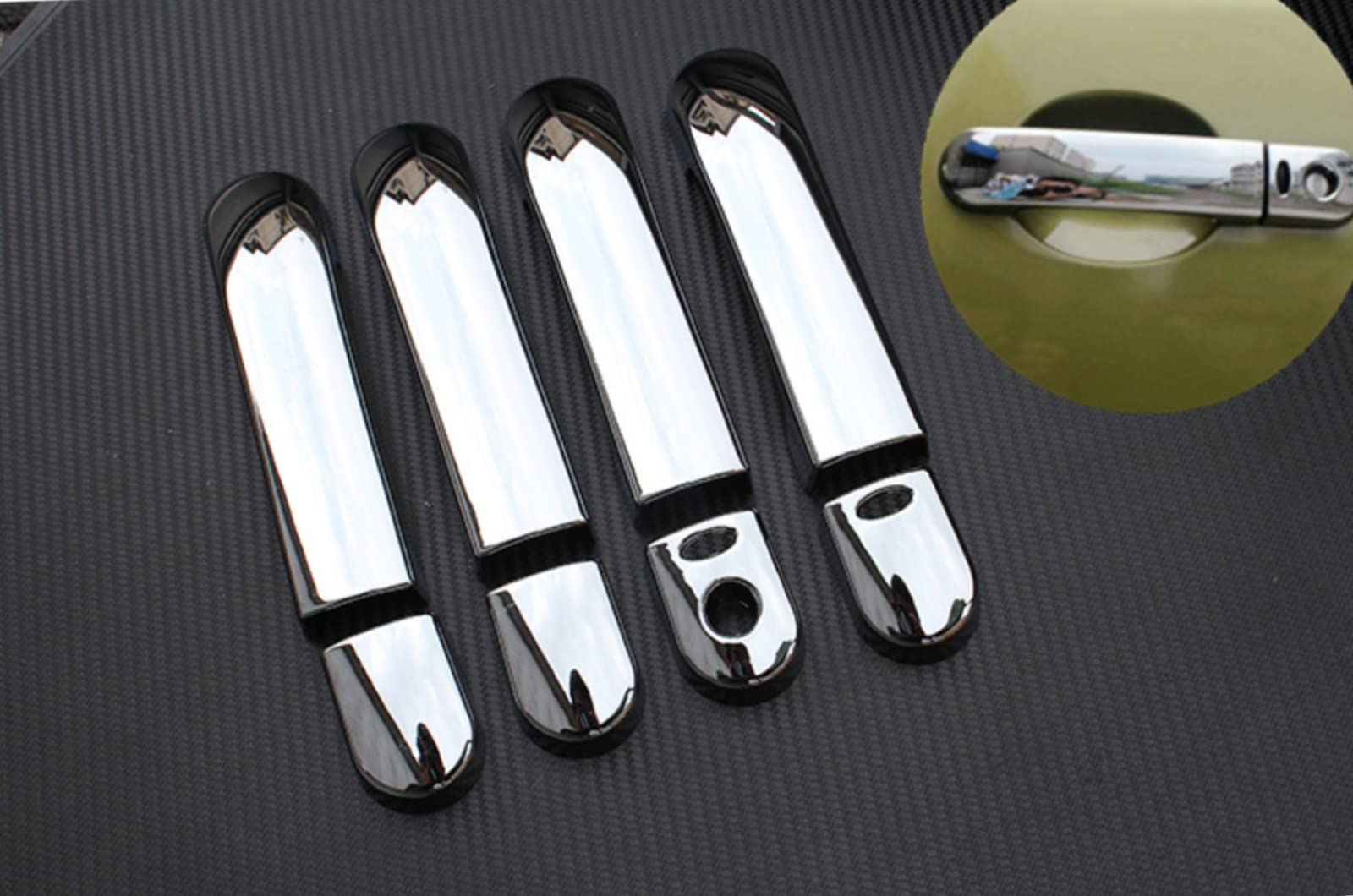 Garniture chrome poignée de porte pour Nissan Versa et Tiida 2007-2012