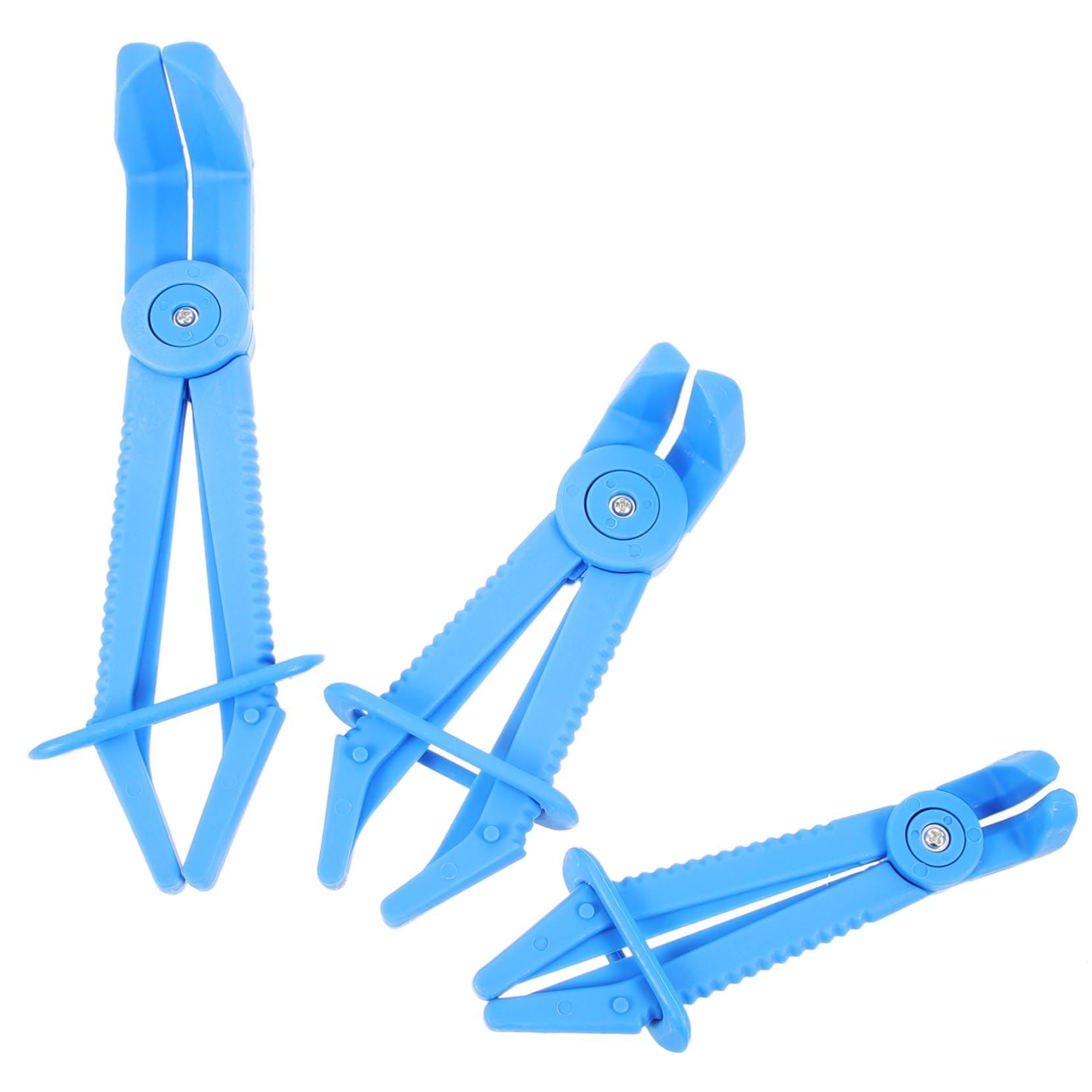 SOESFOUFU 3pcs Auto Repair Tools 3-piece Set Car Tool Hose Pinch Pliers Hose Pliers Oil Pipe Clamp Hose Pinching Pliers Radiator Hose Clamp Hose Clip Pliers Automotive Tools Blue Plastic
