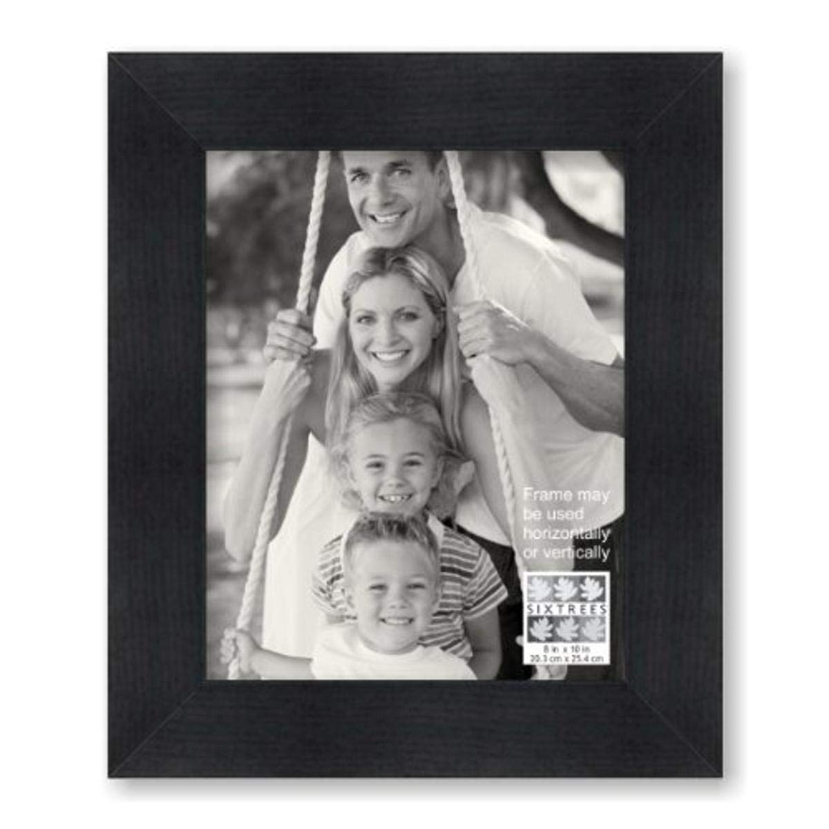 Sixtrees Modern Frame, 8 by 10-Inch, Black
