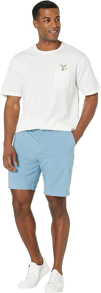 Hurley Phantom Slub 3/4 Waistband 18" Pantaloncini Bermuda, Nero - Foto 11