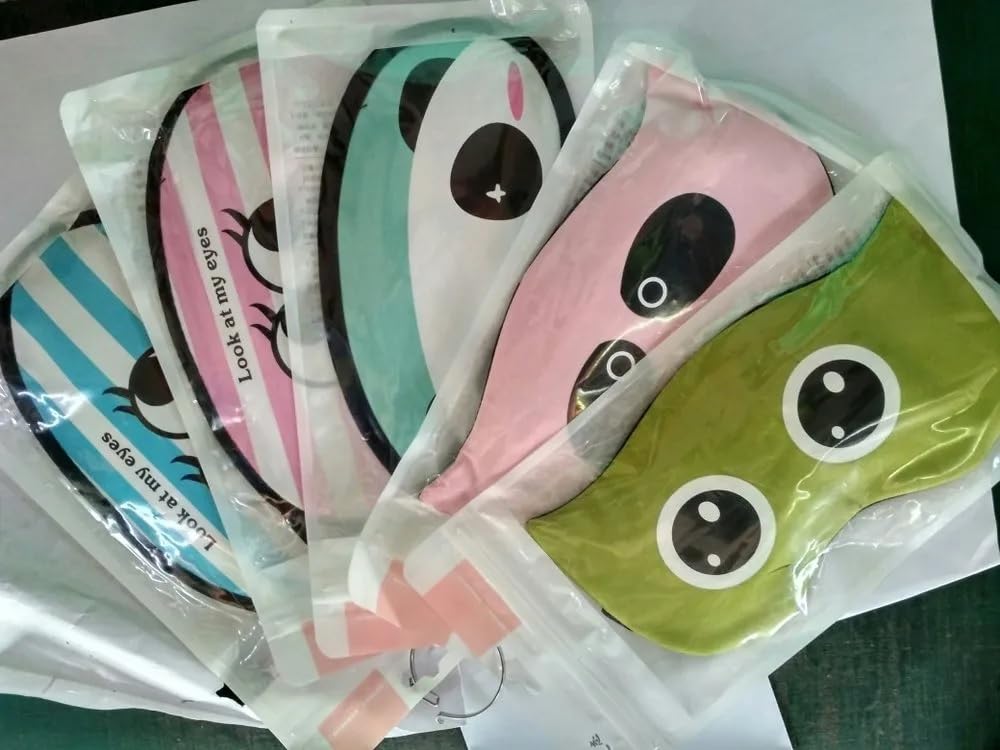Cute Animal Sleep Mask for Women & Kids – Soft Plush 3D Cartoon Eye Mask for Sleeping, Travel & Nap – Light Blocking Blindfold with Adjustable Elastic Strap (Pack of 1)-image-15