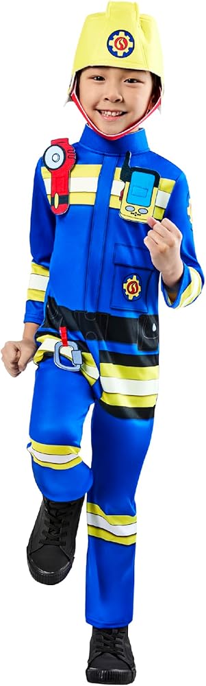 Pompiere Uniforme Vestito Sam Pompiere Bambino Costume Sam Il