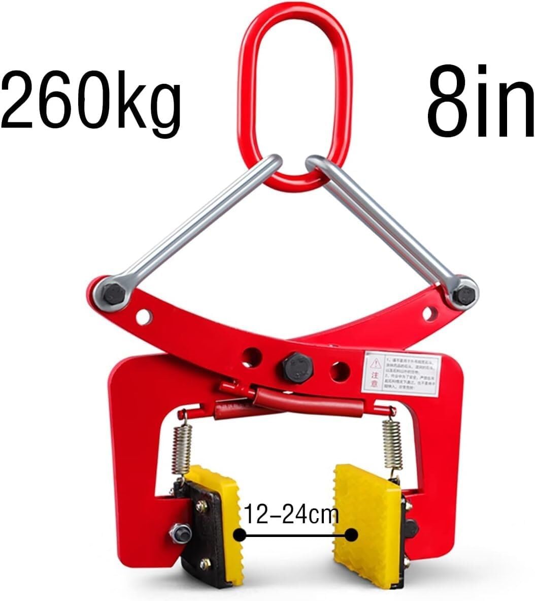 Lifting clamp Efficient Vertical Plate Clamp For Stone Lifting, Suitable For Transporting Steel Plates And Suspended Stones. Fixing device(8in)