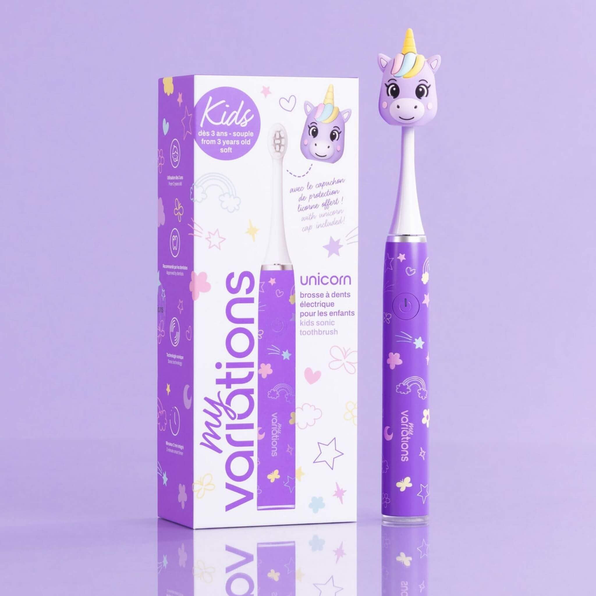 MyVariations - Brosse à Dents Électrique Enfant [2 Modes] [Batterie 1 Mois]