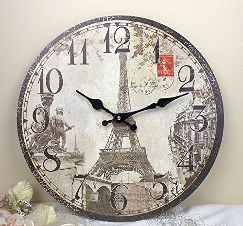 11'' Paris Eiffel Tower Monuments Wall Clock, HH310
