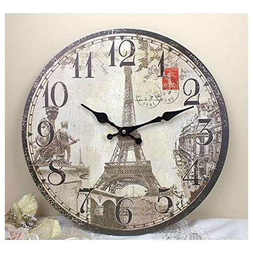 11'' Paris Eiffel Tower Monuments Wall Clock, HH310