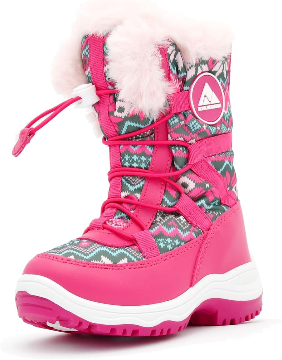 Nova Mountain Boys Girls Little Kids Winter Snow Boots,NF