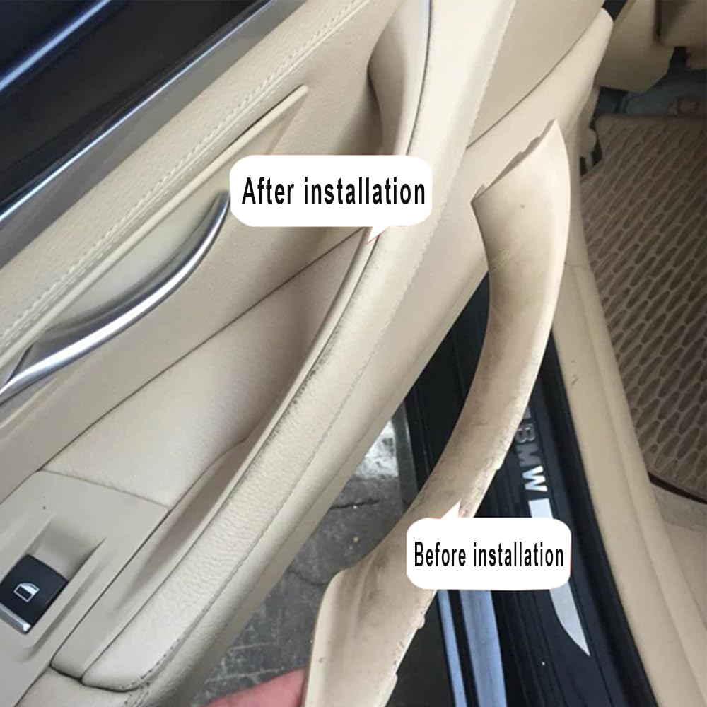 MKptopia 7 stuks RHD wit beige auto binnendeurgreep compatibel met B-MW MKptopia 7 stuks RHD wit beige auto binnendeurgreep compatibel met B-MW
