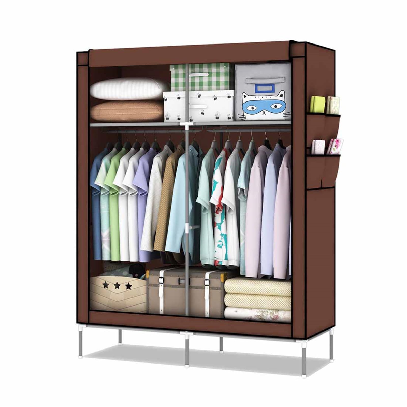 Armoire pliante en tissu pour placard encombré : la penderie idéale en toile