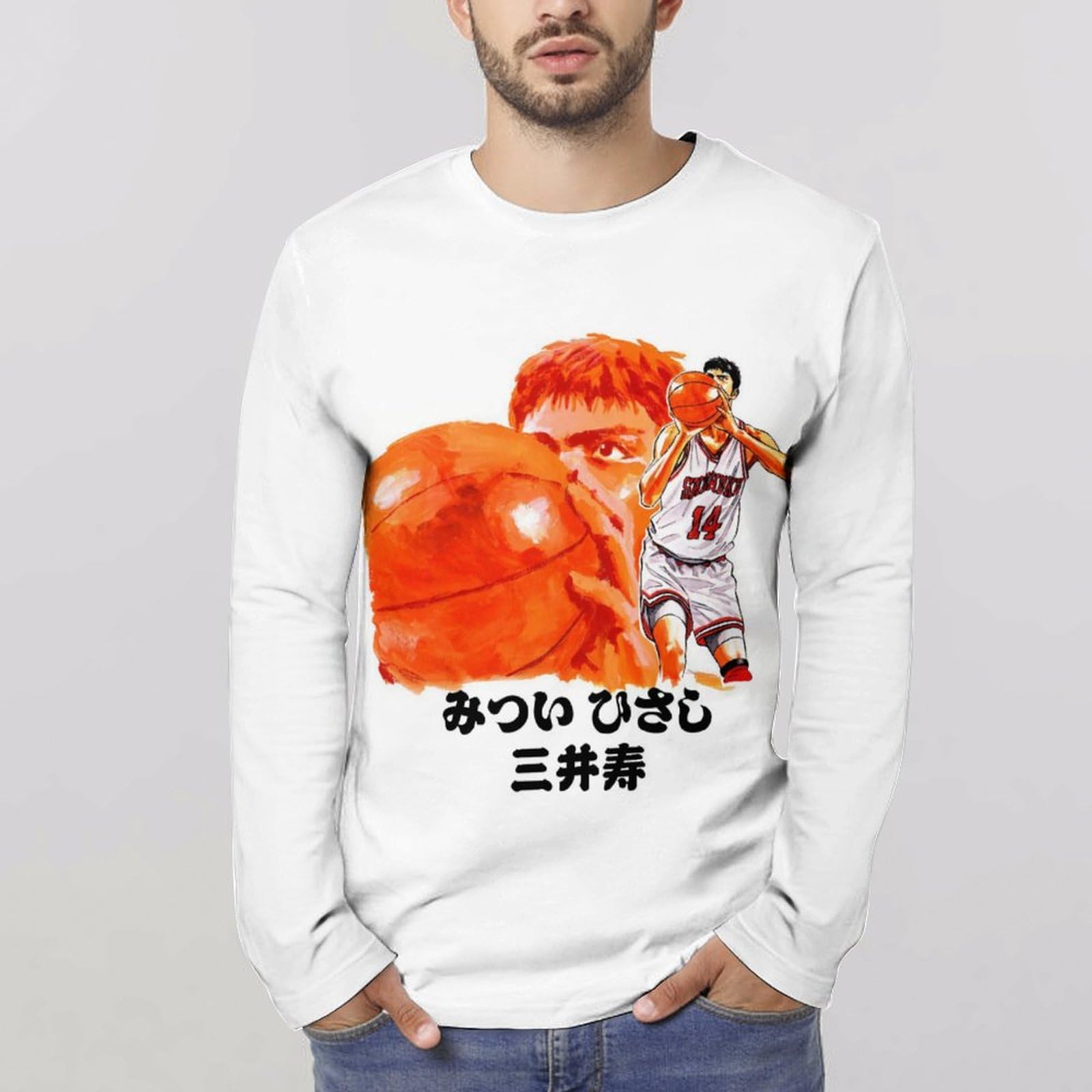 Amazon.co.jp: メンズ 長袖tシャツ スラムダンク 三井寿 ロングtシャツ Amazon.co.jp: メンズ 長袖tシャツ スラムダンク 三井寿 ロングtシャツ
