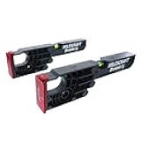 1341 Drawer Jig – Reversible Drawer Slide Jig for Drawer Installation – Easy-Align Tabs, Fences, and Level Position the Jigs for Accurate Support. Non-Marring Rubber to Protect Cabinets