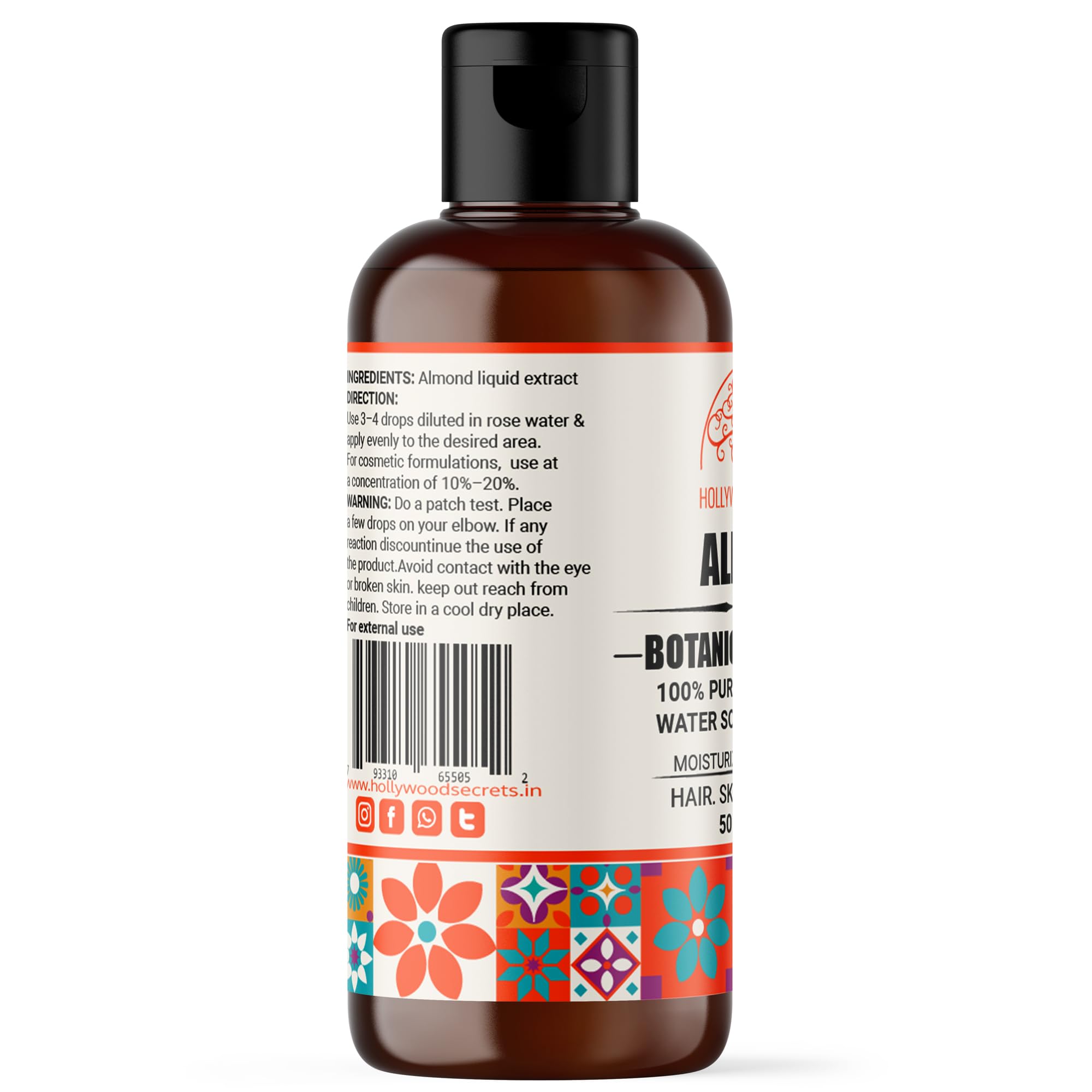Hollywood Secrets Pure Almond Liquid Extract 50ml 2