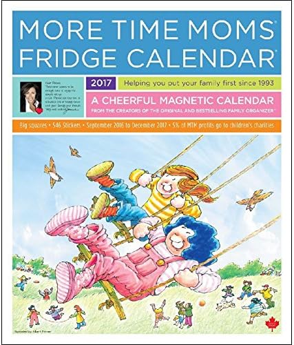 More Time Moms 2017 Fridge Magnetic Wall Calendar