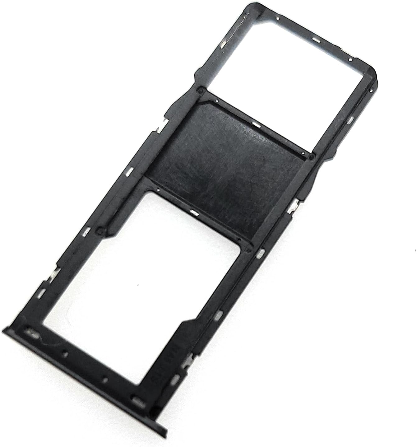 Single Sim Card Tray SD Card Holder Replacement for Samsung Galaxy A21 SM-A215U A215U1 (Black)