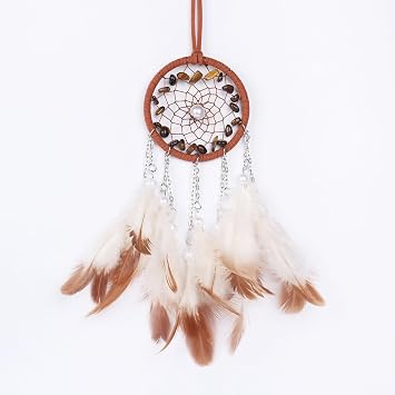 Pretty Jolly Crystal Stone Small Dream Catchers for Cars Rear View Mirror
