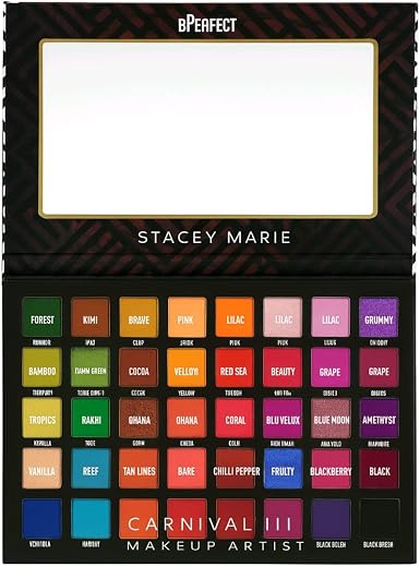 Carnival III Love Tahiti Eyeshadow Palette, 31 Matte Shades, 4 Duo-Shift Pigments, 3 Metallics, 2 Shimmers