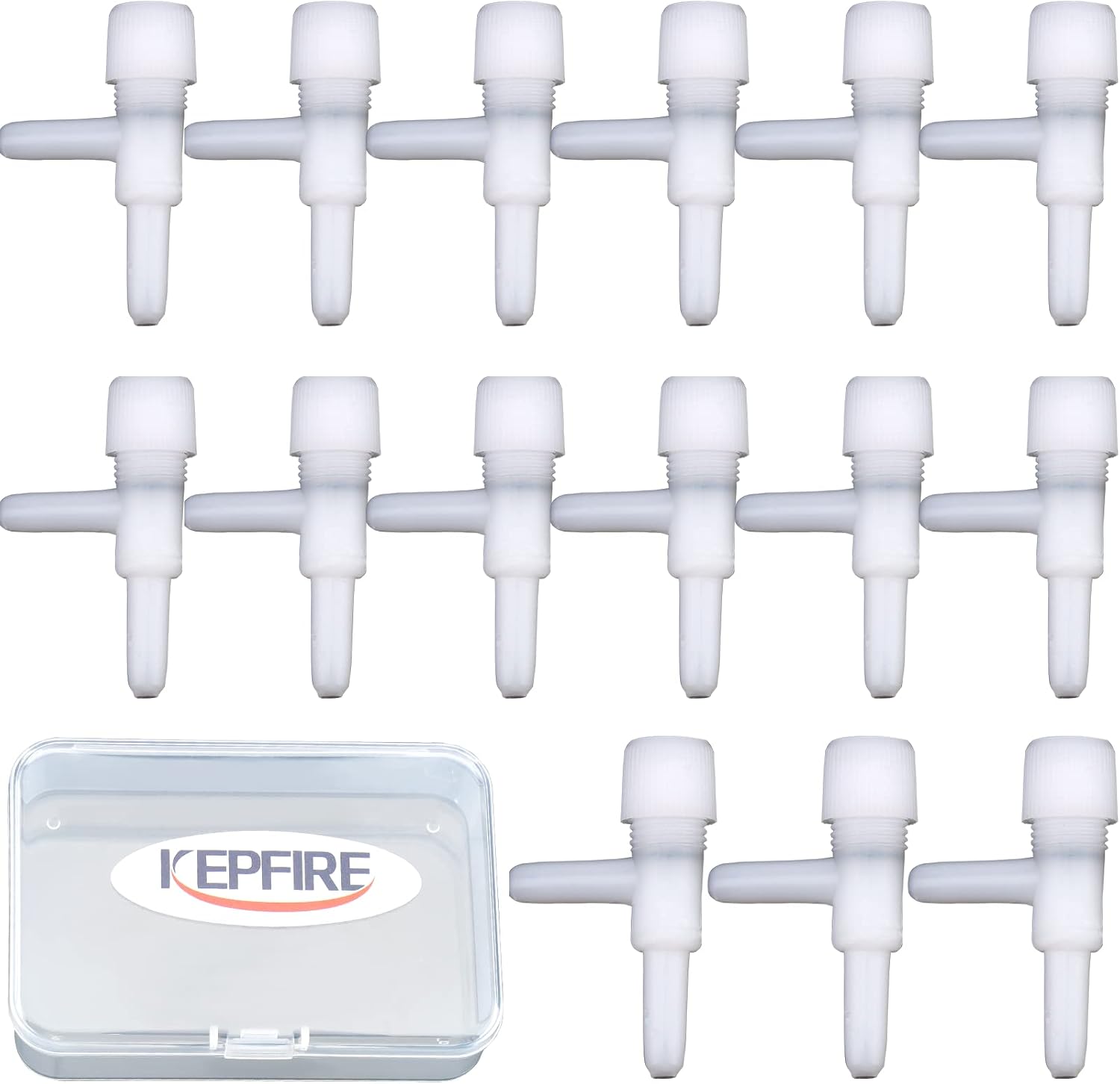 Aquarium Air Pump Accessories Fish Tank Oxygen Regulator 15 Pieces Plastic Air Control Valve Tube Pipe Fitting with Portable Box