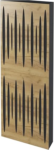 Miniatura 3 de Paquete de 4  Trampa de graves de esquina difusora de absorción de sonido Pulso  19.7 x 19.7 x 4 pulgadas  Absorción - Difusión - Reflejo  Madera