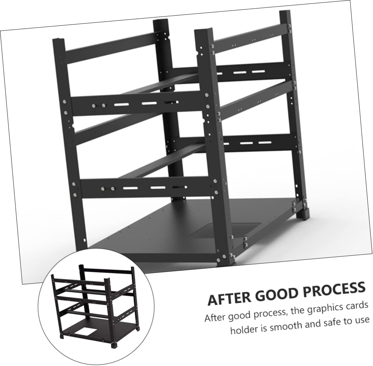 Mikikit 1set Gpu Graphics Cards Rack Frame Open Design for Easy Installation and Layout for Gaming and Mining Setups
