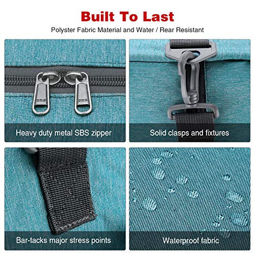 Canway 85L Travel Duffel Bag, Foldable Weekender Bag With Shoes Compartment For Men Women Water-Proof & Tear Resistant (Mint Green, 85L) #TOP3