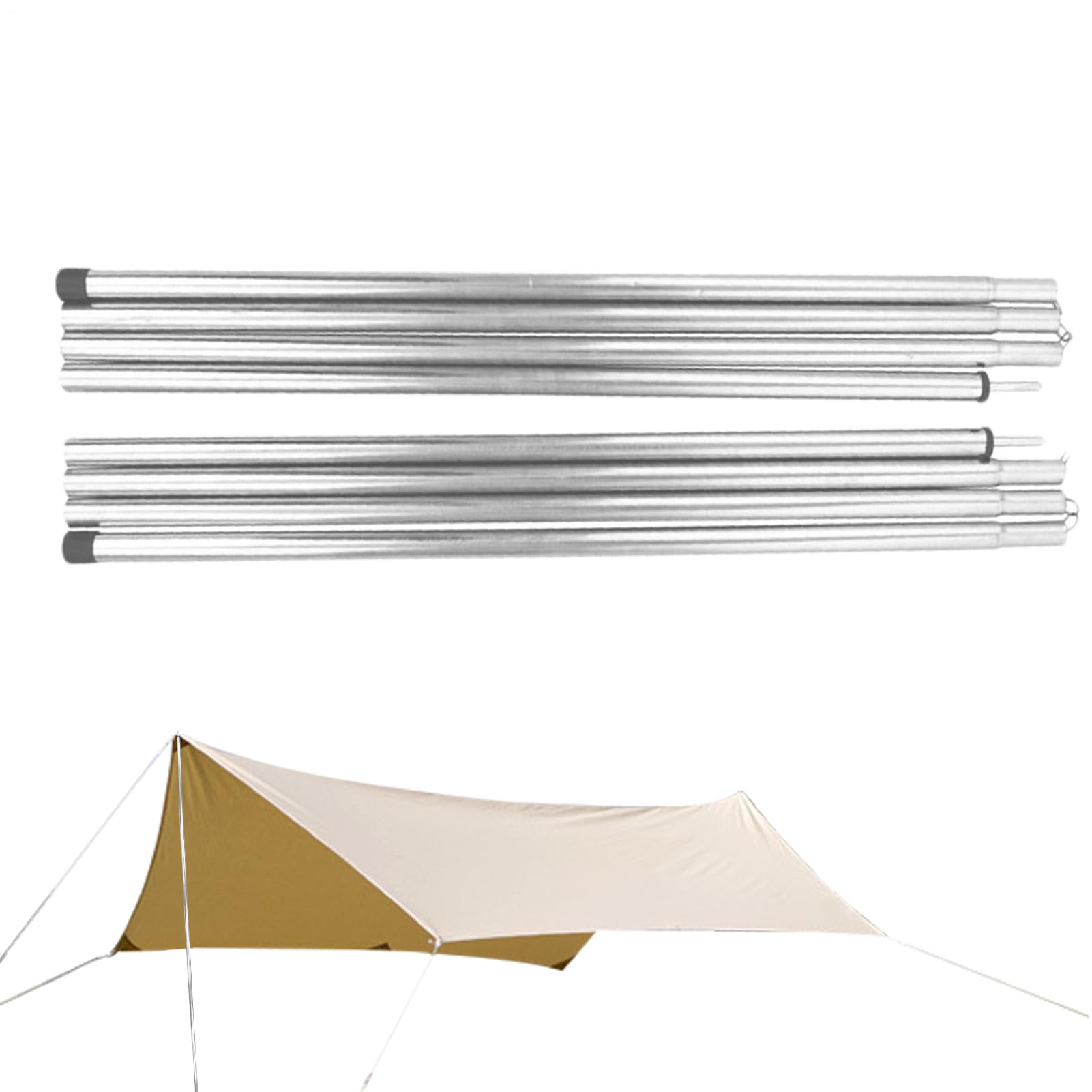Poteaux d'auvent pour bâche de camping | Kit de remplacement réglable pour abri extérieur