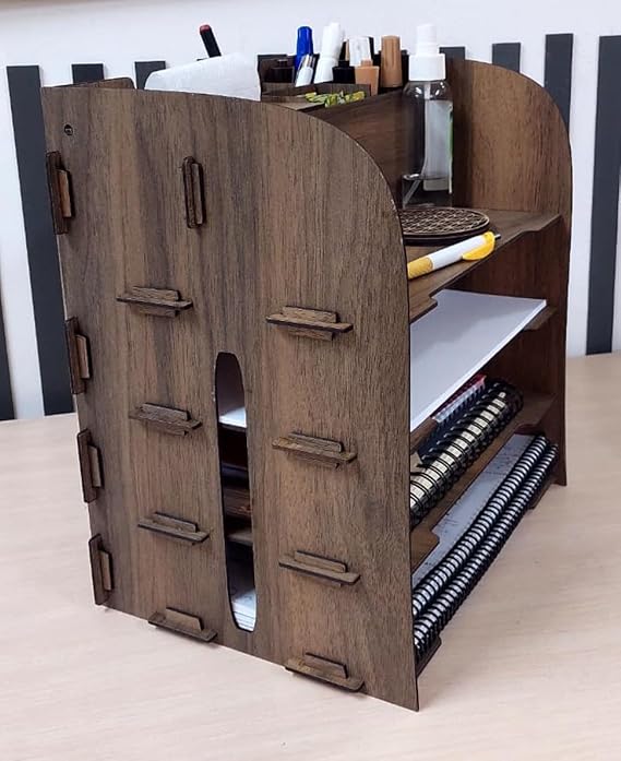 A4 Paper Rack Desktop Organizer napkin Holder Pen Holder