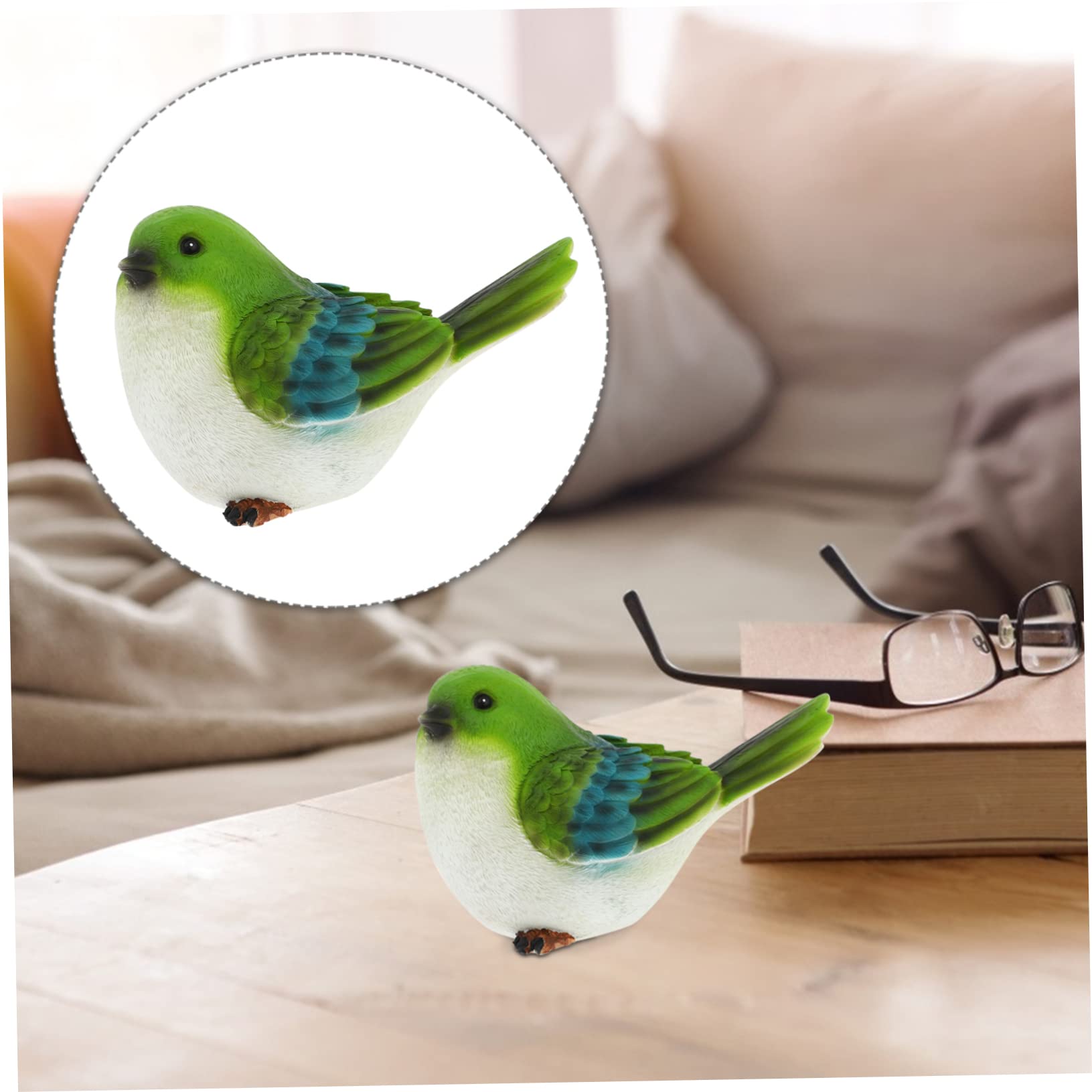 Happyyami 1pezzi Mini Bird Ornament Di Decorativo Per Giardinaggio e Arredamento Da Esterno Statuetta Realistica Per Giardino e Cortile
