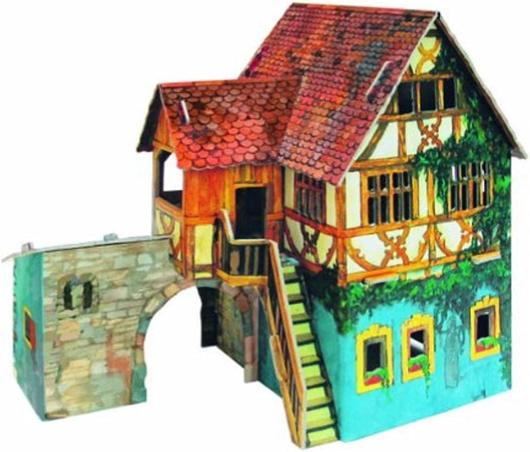 Clever Paper Sailor's House with Figures