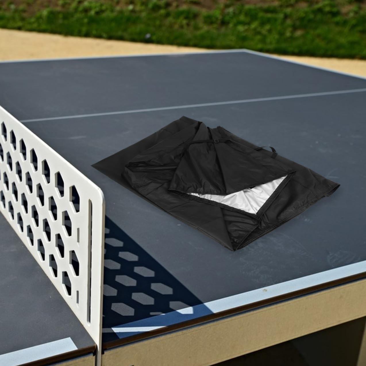 Outdoor Table Tennis Cover Pong Table Protection Oxford Cloth Dustproof Storage Accessories