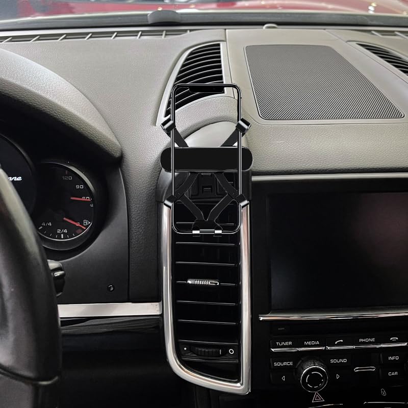 JNGXQ car Phone Holder for 2010-2015 Porsche Cayenne Phone Mount Interior Accessories Phone Stand Vent (for Cayenne 2010-2015)