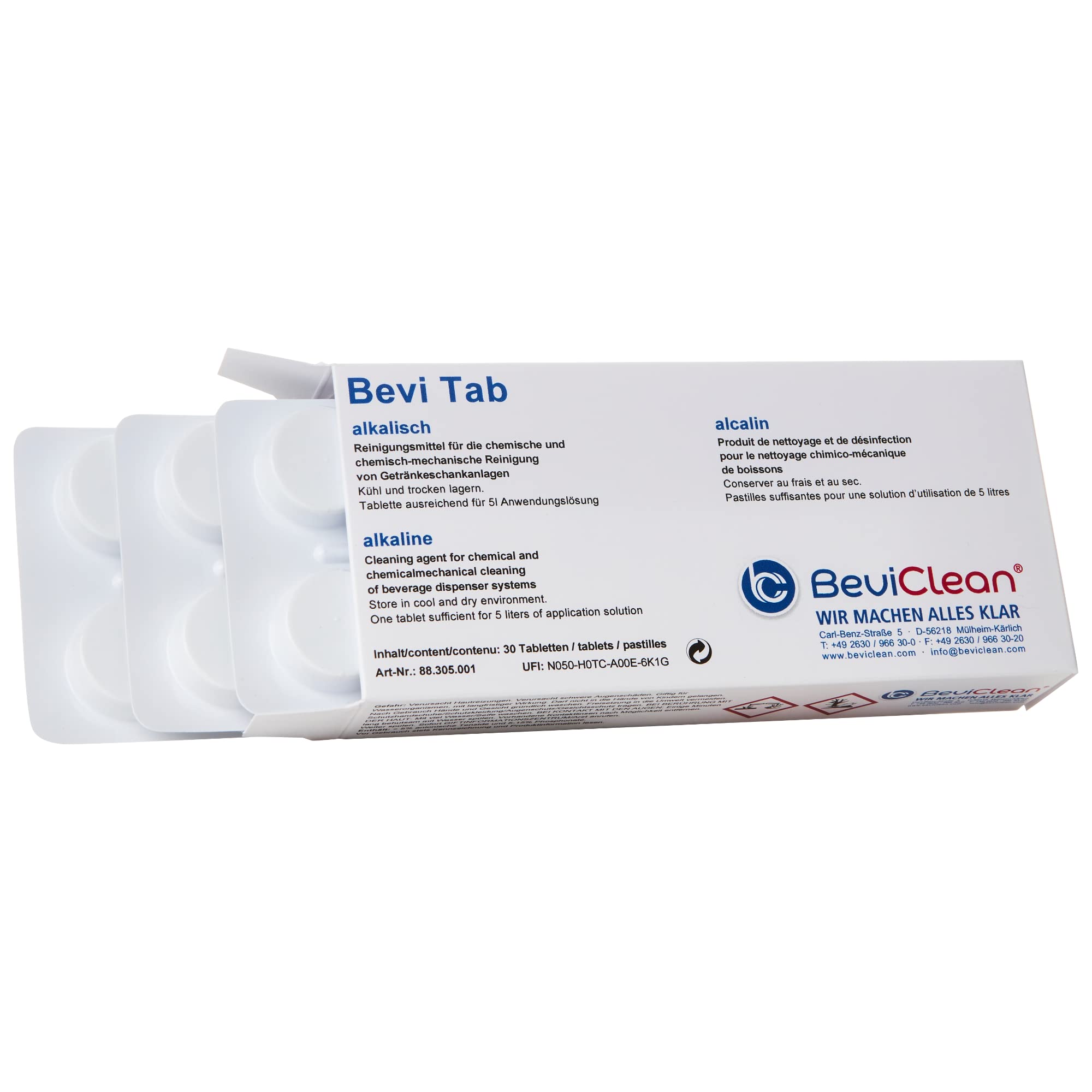 Bevi Tab Alkalisch Reinigungstablette für Schankanlagen