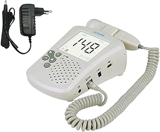 Vcomin Fetal Doppler (FD300D) for Pregnancy Baby Heartbeat Monitor Home Portable Doppler Fetal Monitor Easy to Carry Rechargeable (B/W Display)