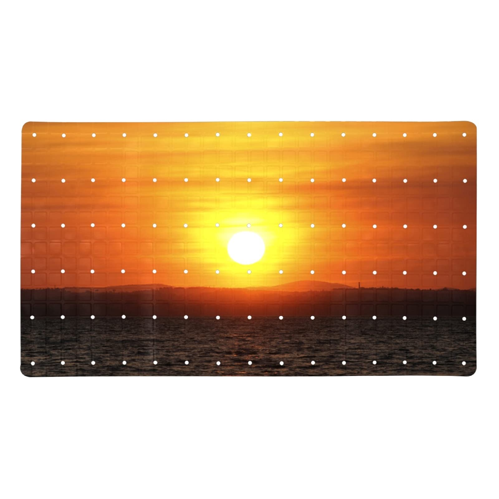 Alfombrilla de baño antideslizante Sunset para duchas relajantes en el hogar y hoteles