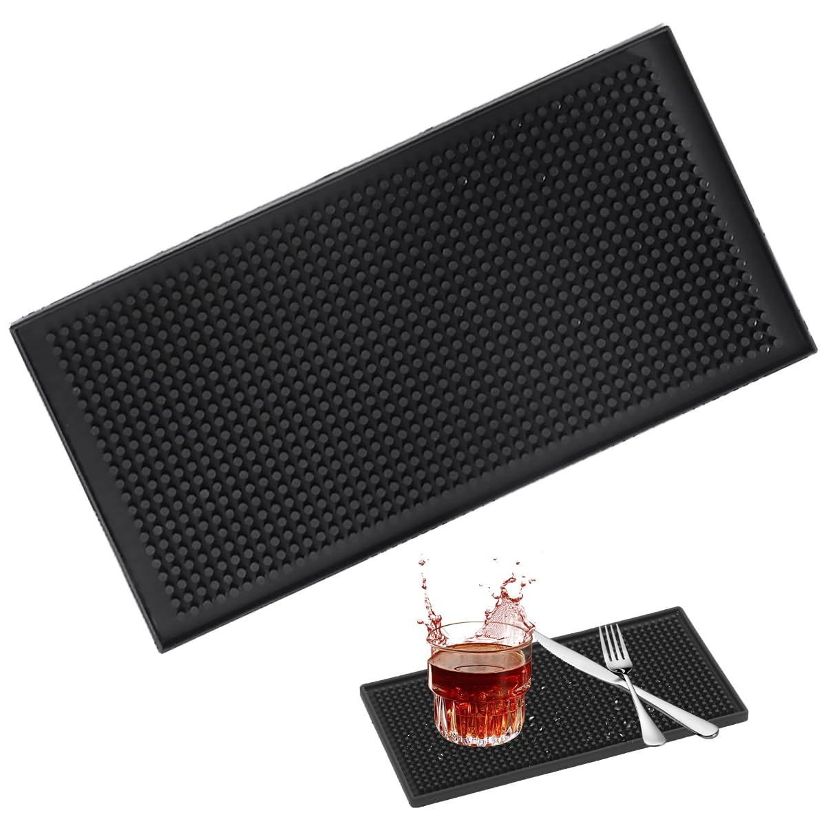 Silikon Abtropfmatte Für Die Bar & Küche - Rutschfest, Schnell Trocknend, Perfekt Für Kaffee & Spüle