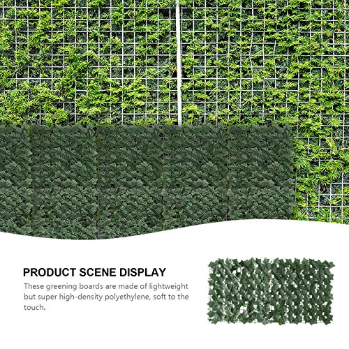 BESTOYARD Cerca de folhas artificiais, cerca de seixos artificiais e folha de videira sintética para