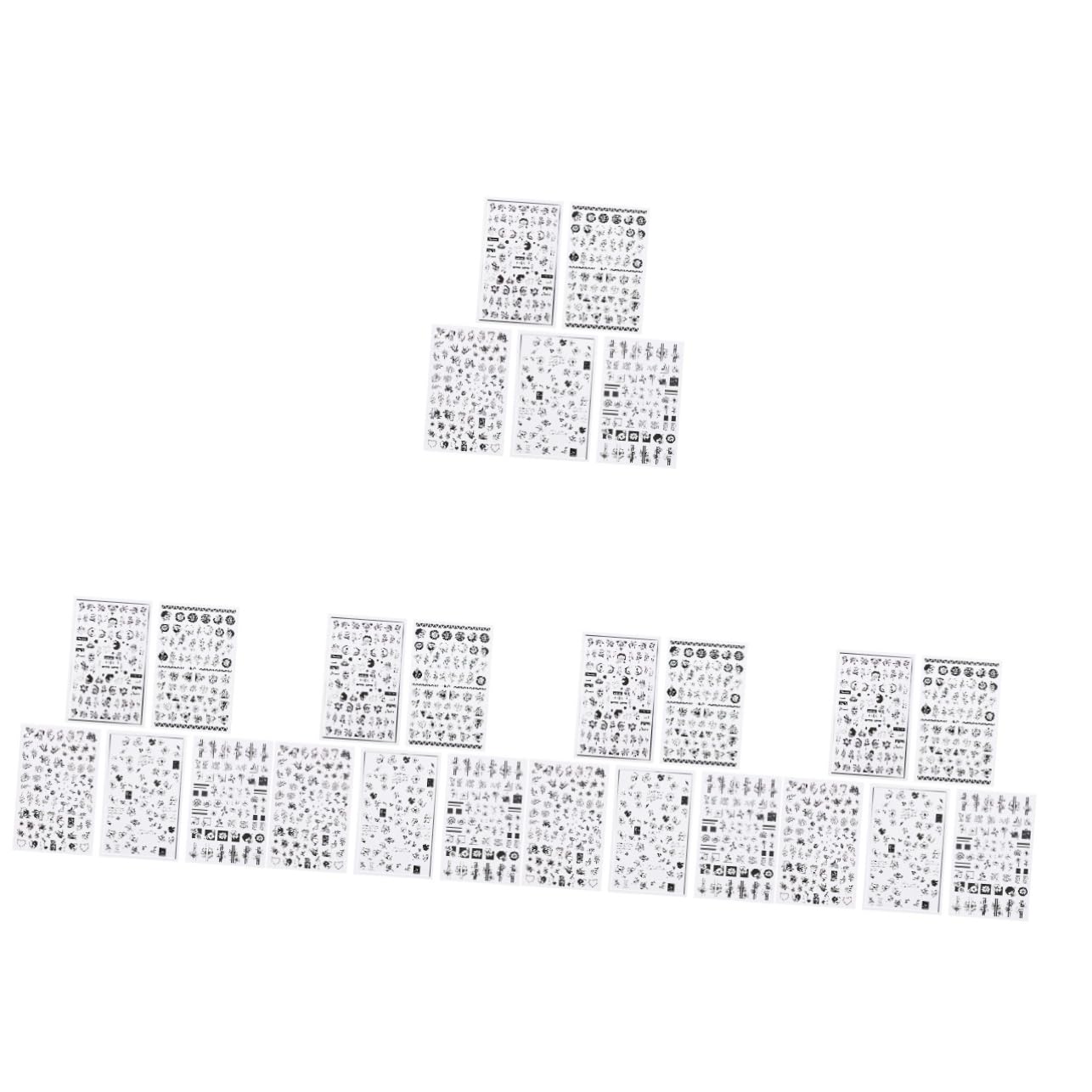 CALLARON 5 Set Adesivi Per Unghie Fiori Set Nail Art Autoadesivi Per Decorazioni Unghie Design E Sicuro E Accessori Creativi 10 Fogli*5