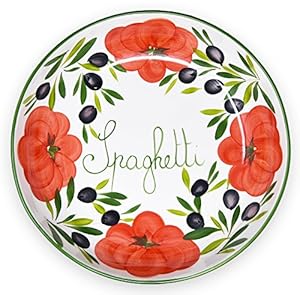 Lashuma Pasta Schüssel Tomatendesign, 36 cm