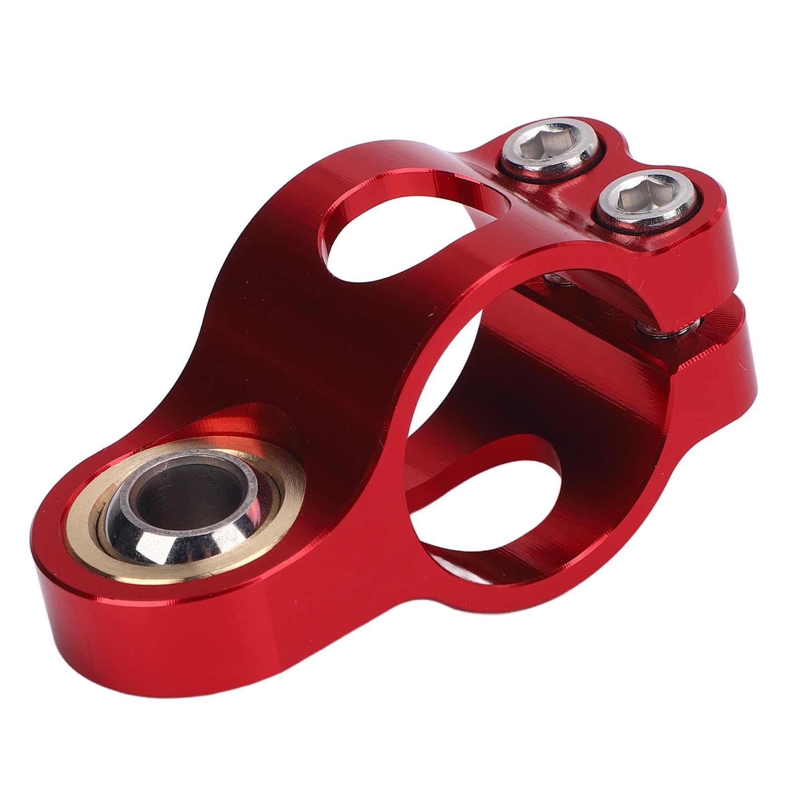 Aqxreight CNC Motorcycle Steering Damper Bracket – Black Anodized Fork Mount For Stability & Vibration Reduction